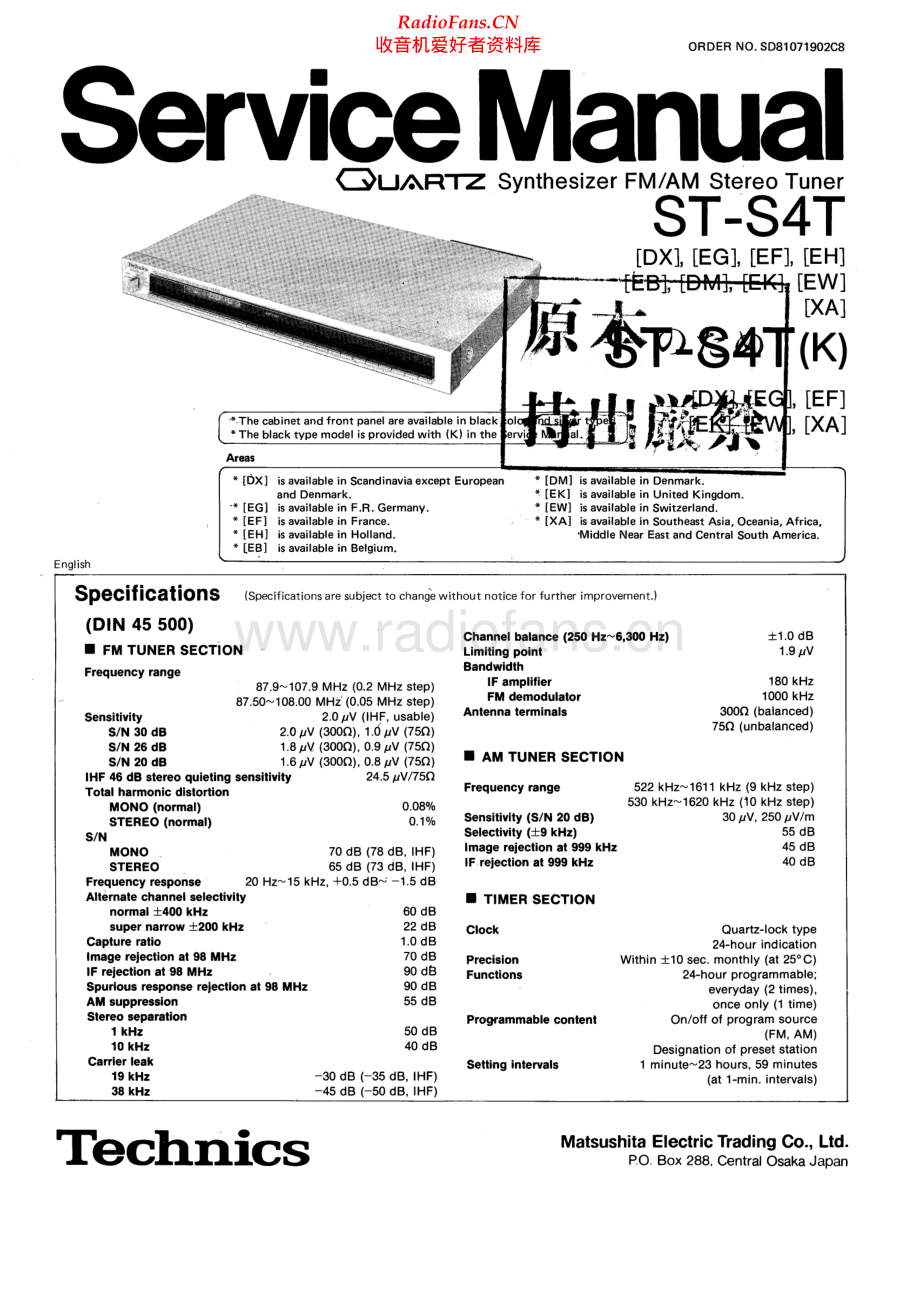 Technics-STS4T-tun-sm(1) 维修电路原理图.pdf_第1页
