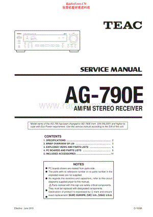 Teac-AG790E-rec-sm 维修电路原理图.pdf
