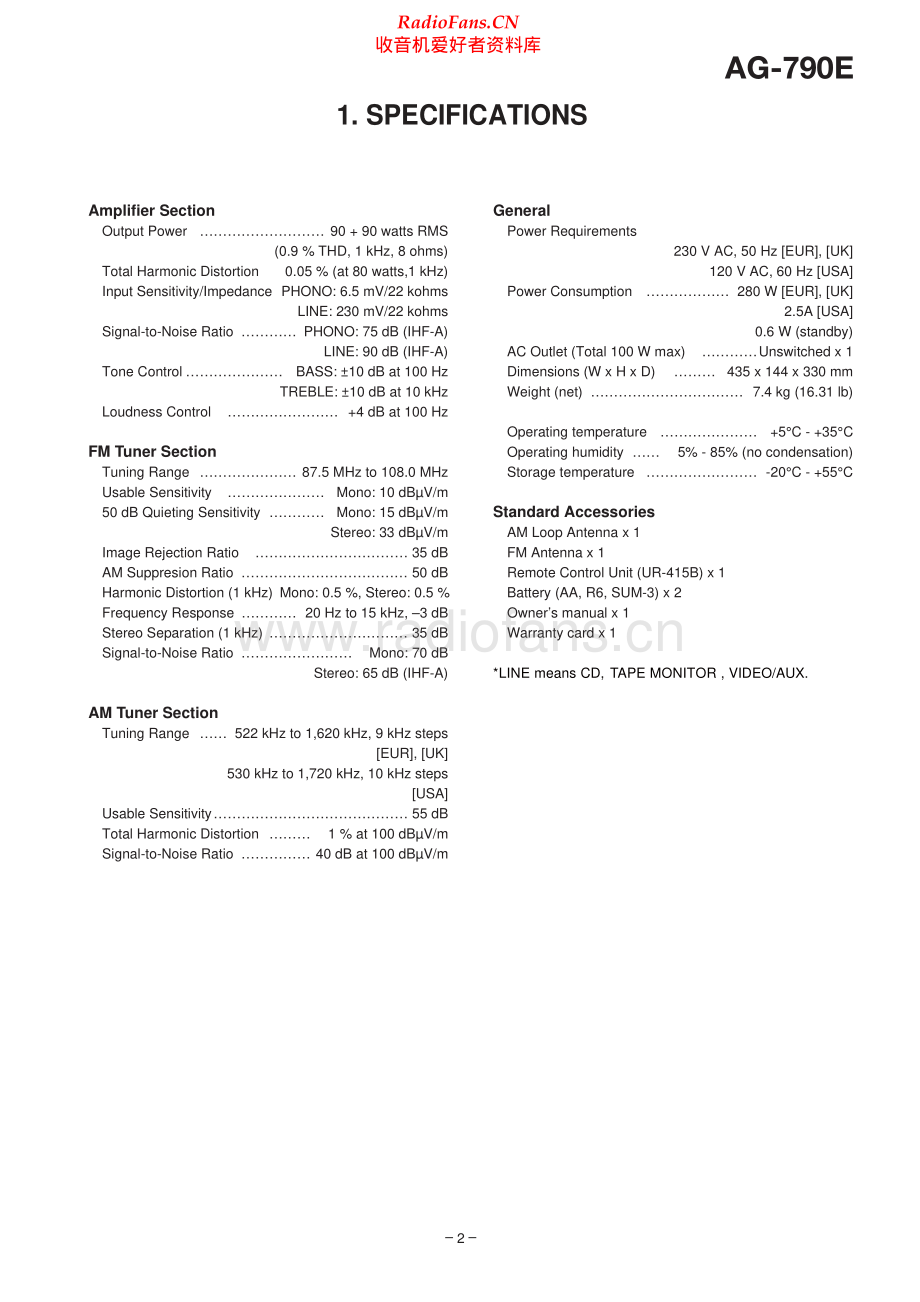Teac-AG790E-rec-sm 维修电路原理图.pdf_第2页