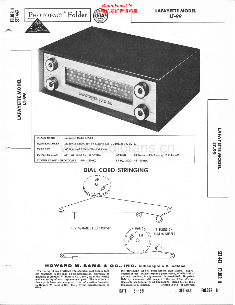 Lafayette-LT99-tun-sm 维修电路原理图.pdf_第1页