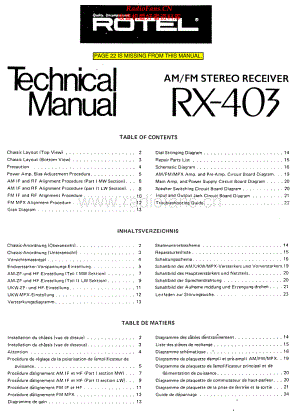 Rotel-RX403-rec-sm 维修电路原理图.pdf