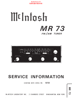 McIntosh-MR73-tun-sm 维修电路原理图.pdf