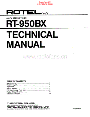 Rotel-RT950BX-tun-sm 维修电路原理图.pdf