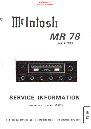 McIntosh-MR78-tun-sm 维修电路原理图.pdf