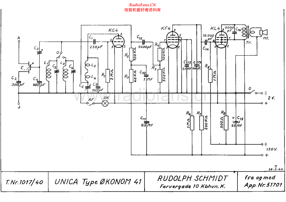 Unica-Oekonom1017-rec-sch 维修电路原理图.pdf_第1页