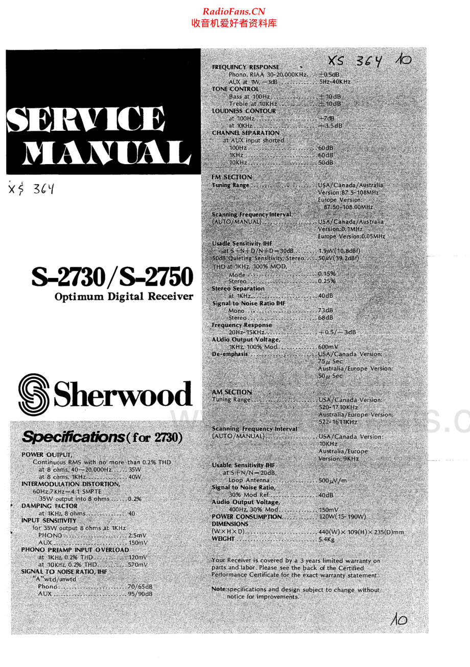 Sherwood-S2730-rec-sm 维修电路原理图.pdf_第1页