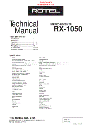 Rotel-RX1050-rec-sm 维修电路原理图.pdf