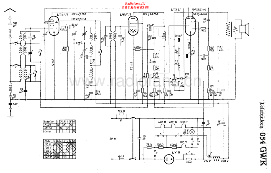 Telefunken-054GWK-rec-sch 维修电路原理图.pdf_第1页