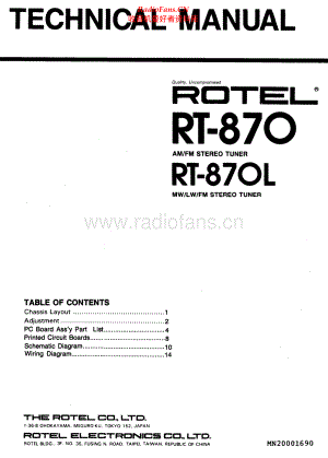 Rotel-RT870L-tun-sm 维修电路原理图.pdf