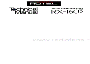 Rotel-RX1603-rec-sm 维修电路原理图.pdf