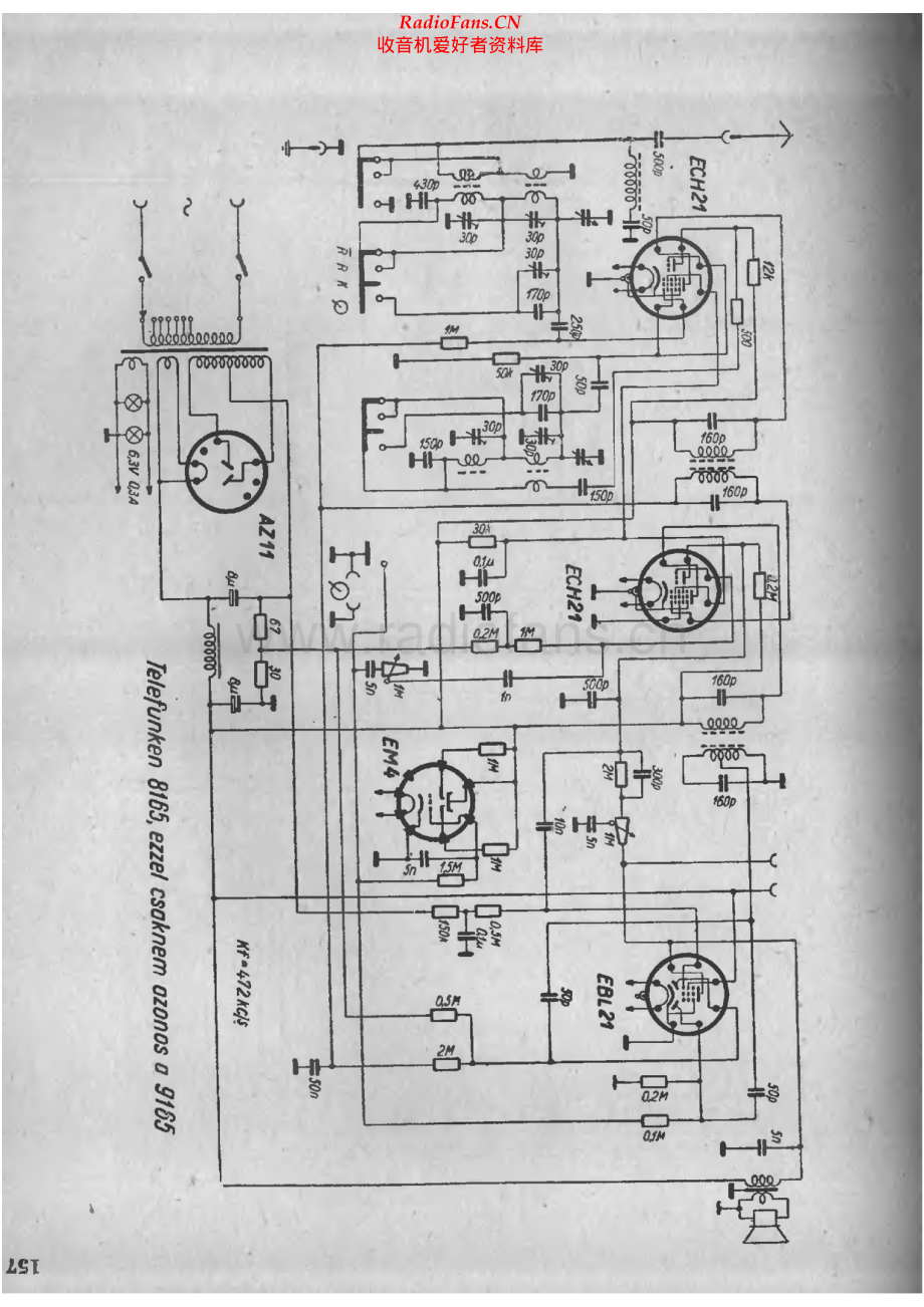 Telefunken-9165-rec-sch 维修电路原理图.pdf_第1页