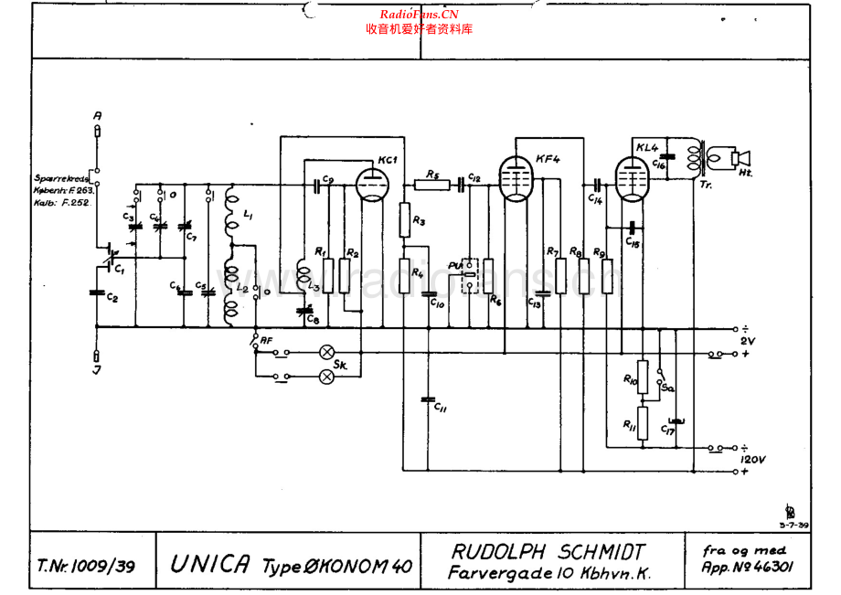 Unica-Oekonom1009-rec-sch 维修电路原理图.pdf_第1页