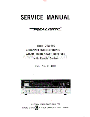 Realistic-31_4010-rec-sm 维修电路原理图.pdf