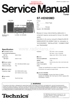 Technics-STHD505MD-tun-sm(1) 维修电路原理图.pdf