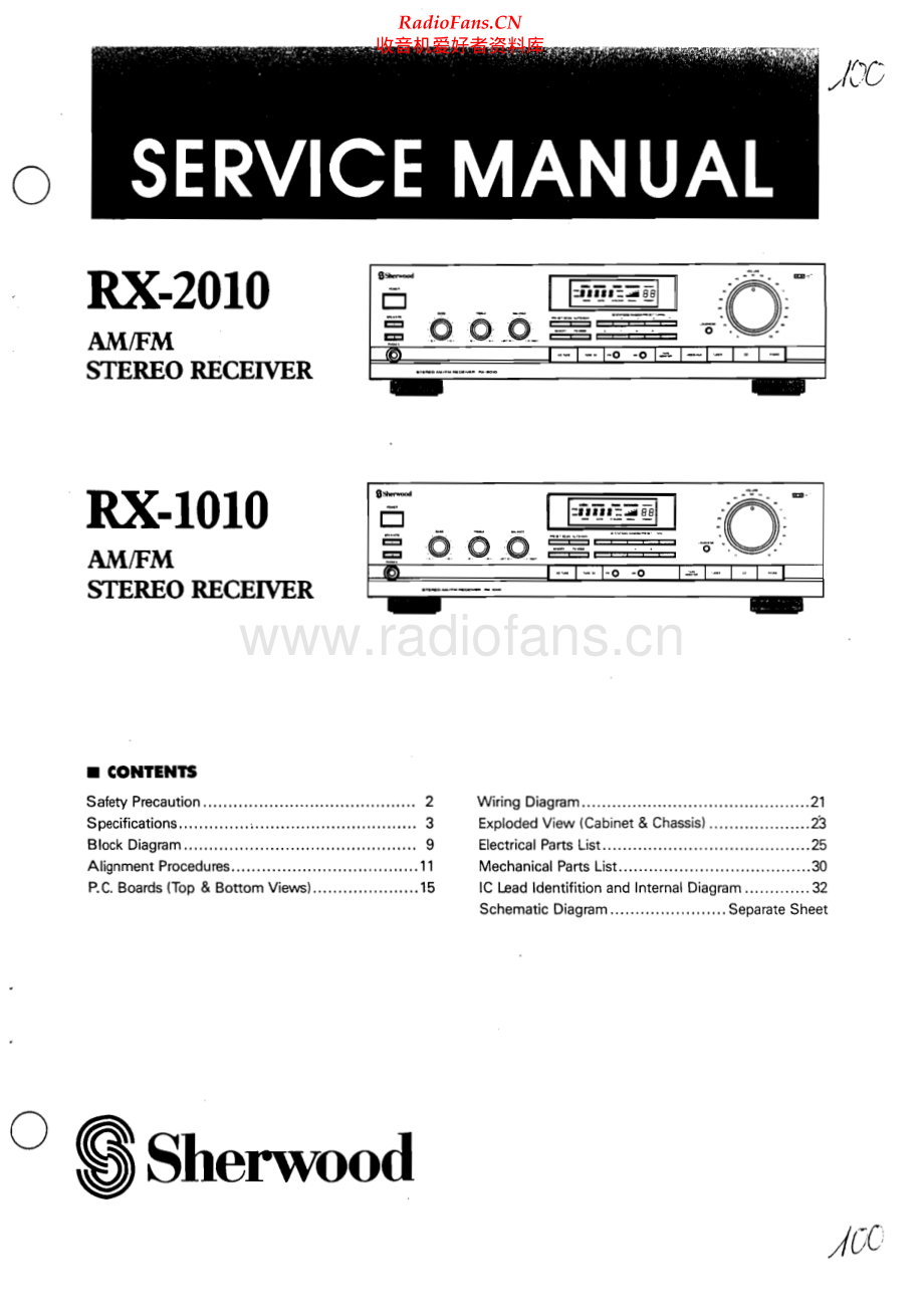 Sherwood-RX1010-rec-sm 维修电路原理图.pdf_第1页