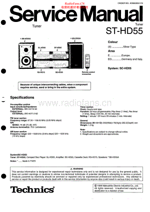 Technics-STHD55-tun-sm 维修电路原理图.pdf