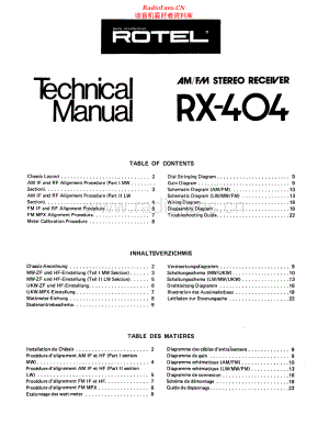 Rotel-RX404-rec-sm 维修电路原理图.pdf
