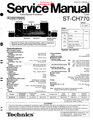 Technics-STCH770-tun-sm 维修电路原理图.pdf