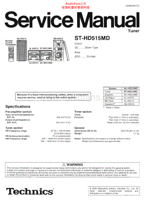 Technics-STHD515MD-tun-sm(1) 维修电路原理图.pdf