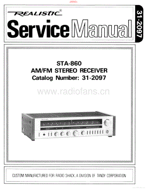 Realistic-STA860-rec-sm 维修电路原理图.pdf