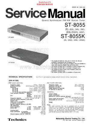Technics-ST8055-tun-sm 维修电路原理图.pdf