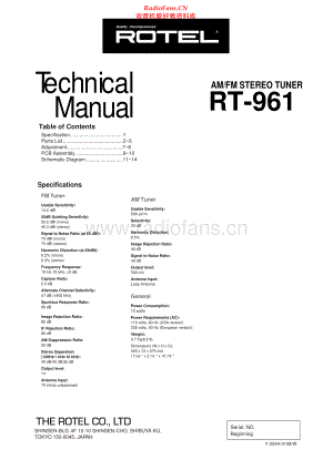 Rotel-RT961-tun-sm 维修电路原理图.pdf