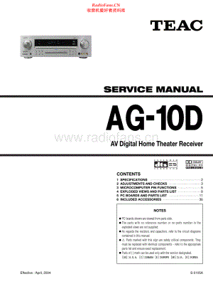 Teac-AG10D-rec-sm 维修电路原理图.pdf