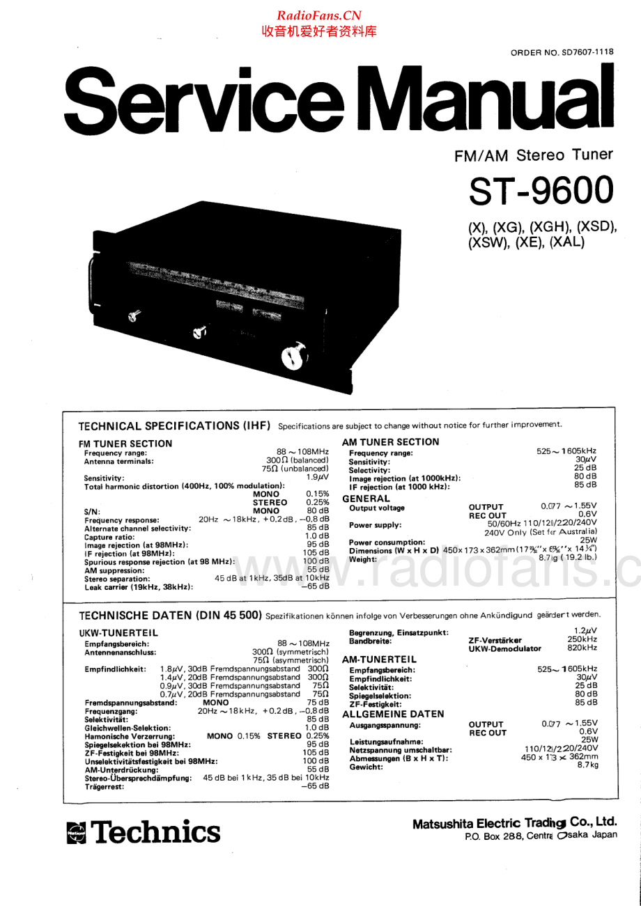Technics-ST9600-tun-sm 维修电路原理图.pdf_第1页