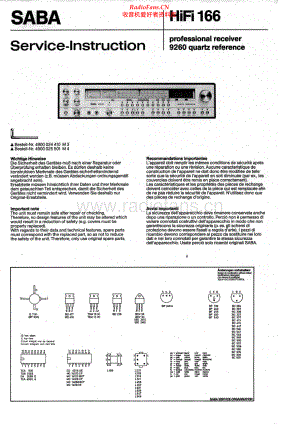 Saba-HiFi166-rec-sm 维修电路原理图.pdf
