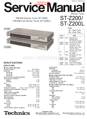 Technics-STZ200L-tun-sm(1) 维修电路原理图.pdf