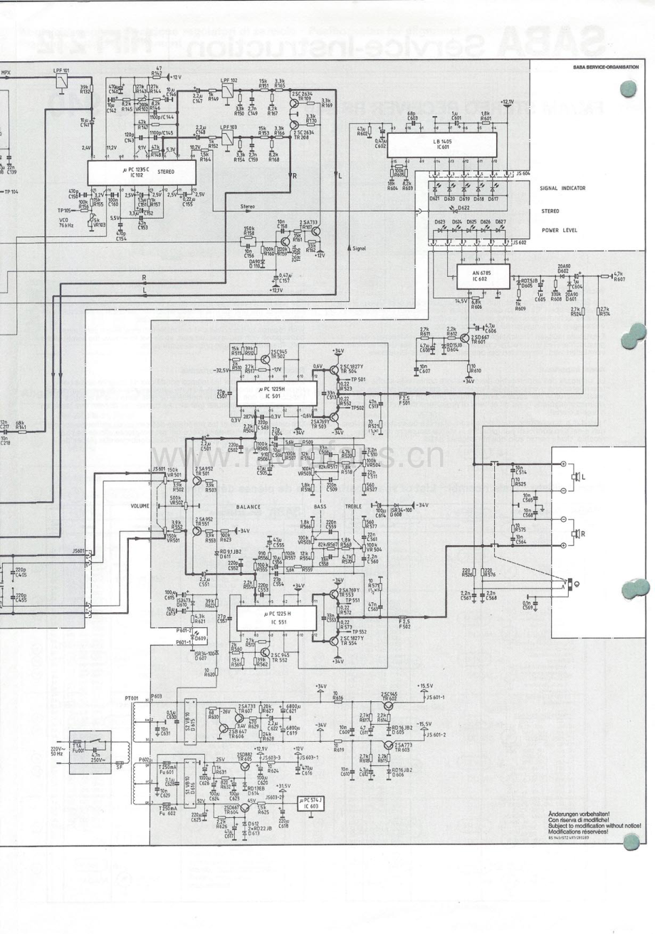 Saba-HiFi212-rec-sm 维修电路原理图.pdf_第3页
