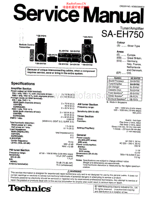 Technics-SAEH750-rec-sm 维修电路原理图.pdf