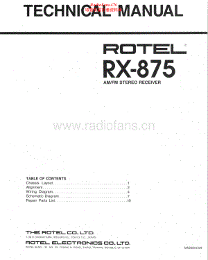 Rotel-RX875-rec-sm 维修电路原理图.pdf