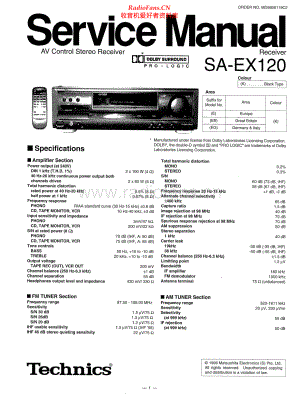Technics-SAEX120-rec-sm 维修电路原理图.pdf