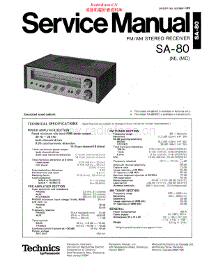Technics-SA80-rec-sm 维修电路原理图.pdf