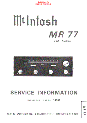 McIntosh-MR77-tun-sm 维修电路原理图.pdf