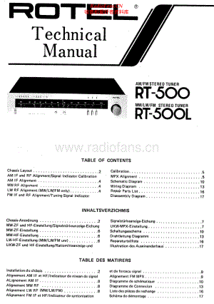 Rotel-RT500L-tun-sm 维修电路原理图.pdf