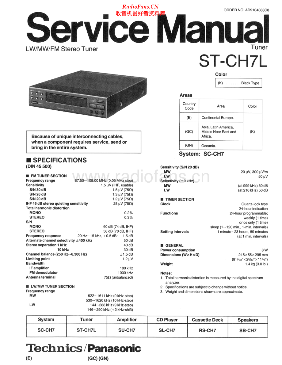 Technics-STCH7L-tun-sm 维修电路原理图.pdf_第1页