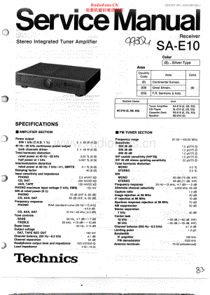 Technics-SAE10-rec-sm 维修电路原理图.pdf