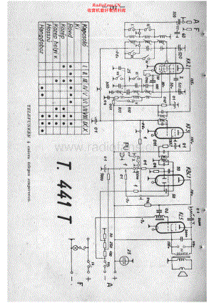 Telefunken-441T-rec-sch 维修电路原理图.pdf