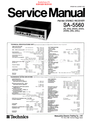 Technics-SA5560-rec-sm 维修电路原理图.pdf