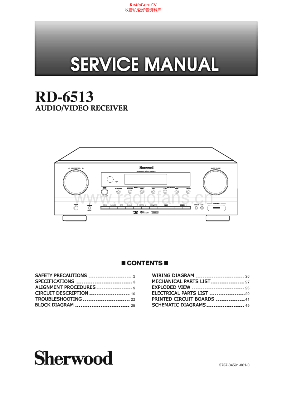 Sherwood-RD6513-rec-sm 维修电路原理图.pdf_第1页