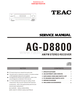Teac-AGD8800-rec-sm 维修电路原理图.pdf