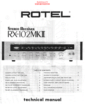 Rotel-RX102_MKII-rec-sm 维修电路原理图.pdf