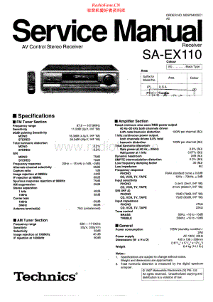 Technics-SAEX110-rec-sm 维修电路原理图.pdf