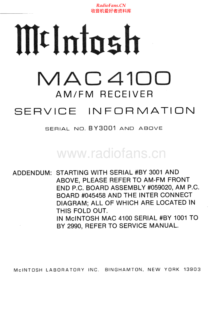 McIntosh-MAC4100-rec-sma(1) 维修电路原理图.pdf_第1页