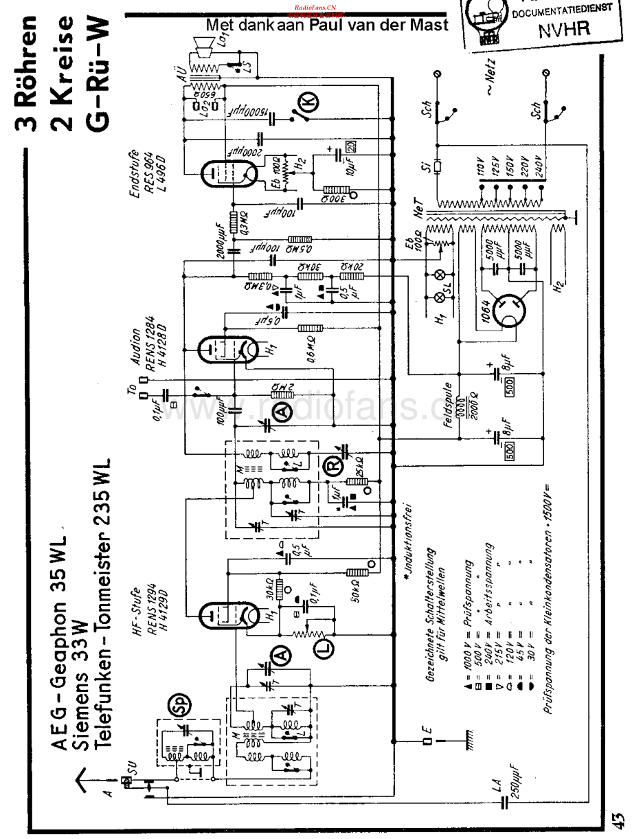 Telefunken-Tonmeister235WL-rec-sch 维修电路原理图.pdf_第1页