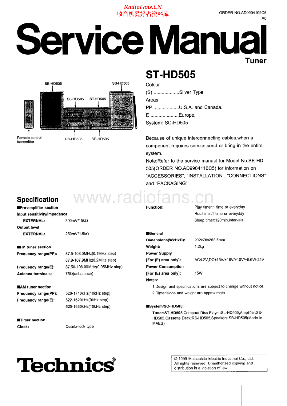 Technics-STHD505-tun-sm(1) 维修电路原理图.pdf_第1页