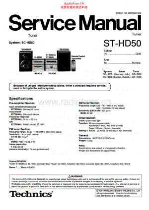 Technics-STHD50-tun-sm 维修电路原理图.pdf