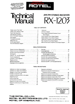 Rotel-RX1203-rec-sm 维修电路原理图.pdf